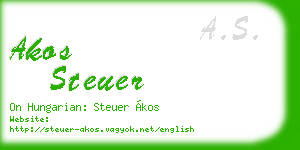 akos steuer business card
